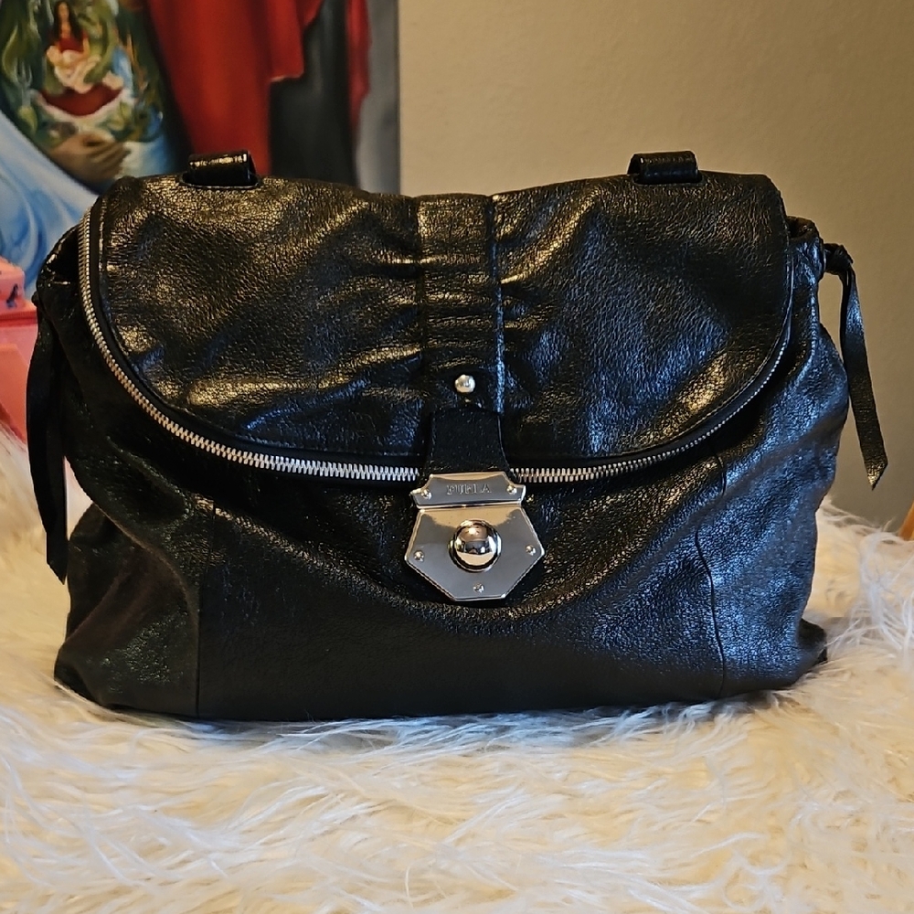 Furla Black Leather Bag